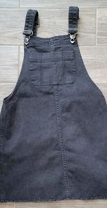 Denim skirt overall